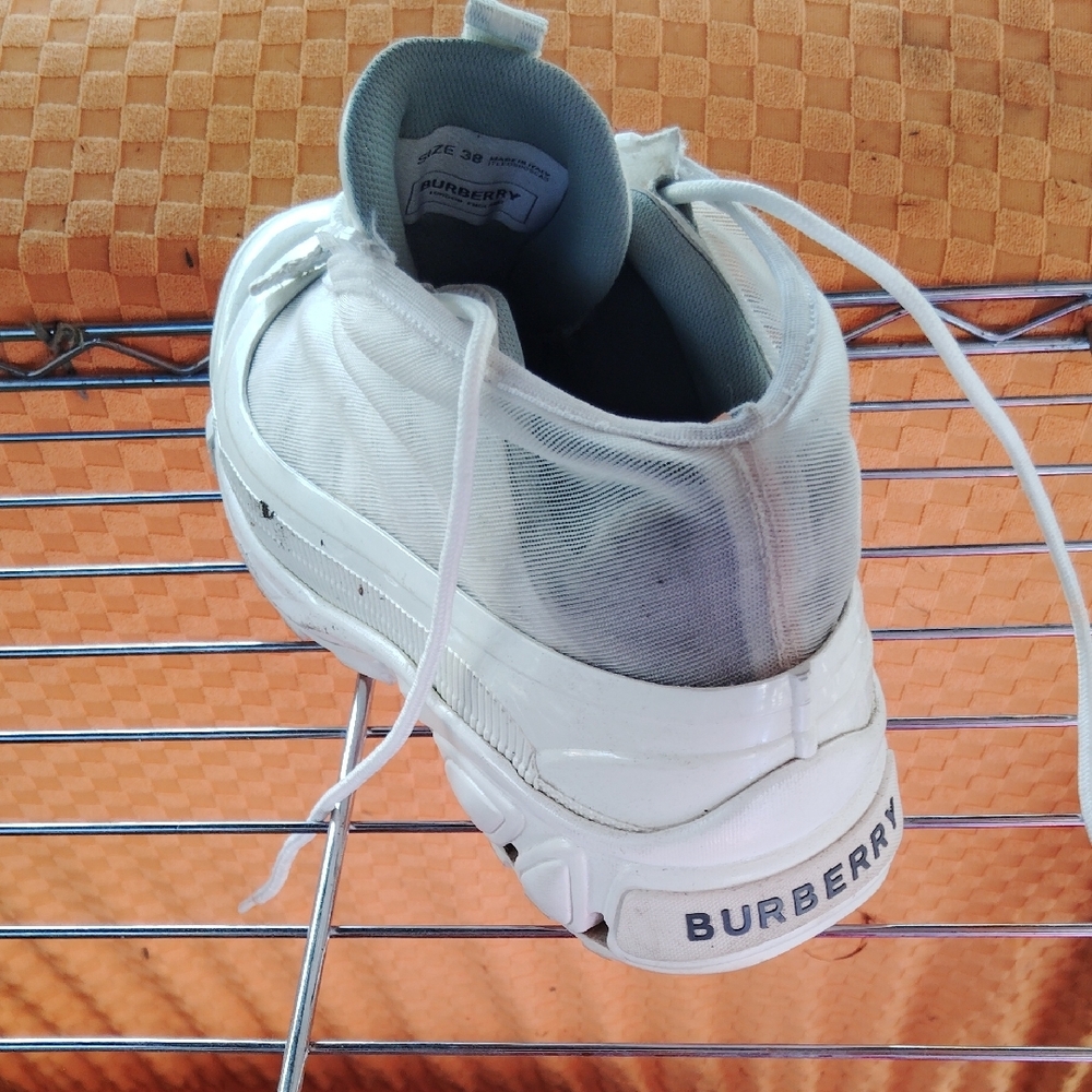 Burberry White Athletic Shoes - Picture 2 of 5